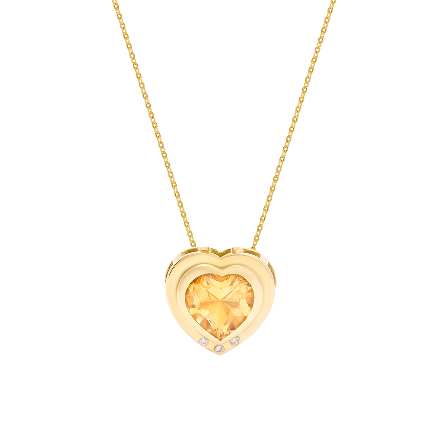 Heart Citrine