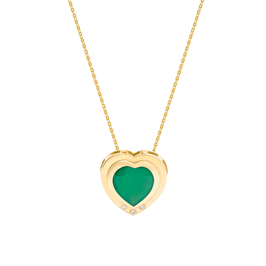 Heart Green Onyx