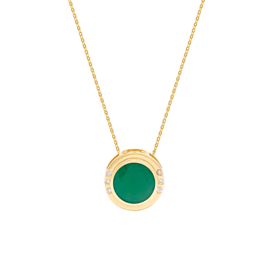 Round Green Onyx