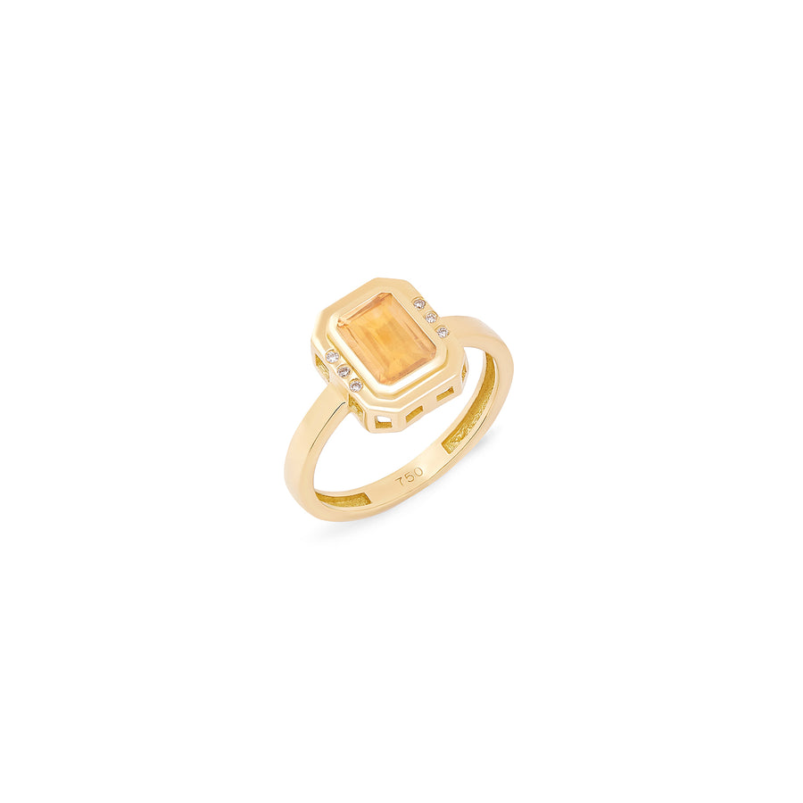 Octagon Citrine